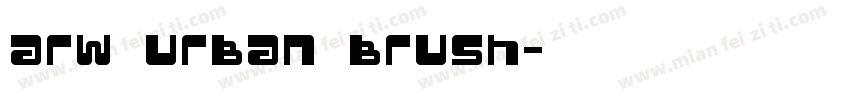 arw urban brush字体转换